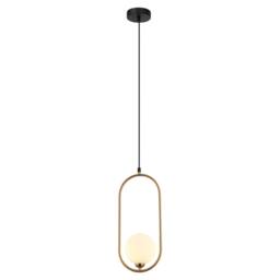 Netlighting Lupus Modern 1 Light Globe Pendant Ceiling Light G9 in Brown - thumbnail 1