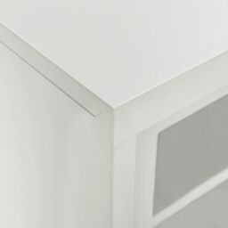 Berkfield Home Sliding Door Cabinet Light Grey 90x40x90 cm Steel - Size: 90 x 40 x 90 cm - thumbnail 6