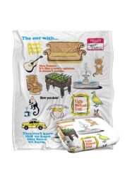 Warner Brothers Friends Silky Touch Super Soft Throw Blanket 152x127cm in White - Size: 152x127 cm - thumbnail 2
