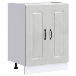 Berkfield Home Sink Base Cabinet Kalmar Concrete Grey 60x46x81.5 cm Engineered Wood - thumbnail 2