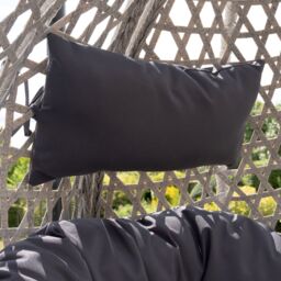 Artemis Home Abingdon Hanging Swing Single Egg Pod Chair in Dark Grey - thumbnail 4