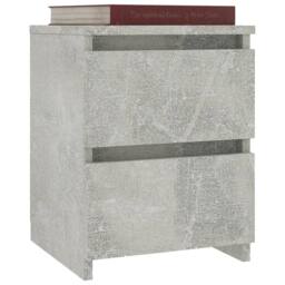 Berkfield Home Elegant Bedside Cabinet Concrete Grey 30x30x40 cm Engineered Wood - Size: 30 x 30 x 40 cm - thumbnail 1