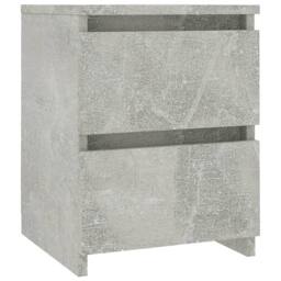 Berkfield Home Elegant Bedside Cabinet Concrete Grey 30x30x40 cm Engineered Wood - Size: 30 x 30 x 40 cm - thumbnail 3