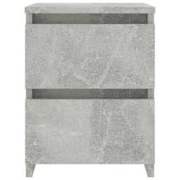 Berkfield Home Elegant Bedside Cabinet Concrete Grey 30x30x40 cm Engineered Wood - Size: 30 x 30 x 40 cm - thumbnail 4
