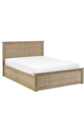 Julian Bowen Padstow Rattan Effect Ottoman Storage Bed in Natural - Size: Double - thumbnail 3