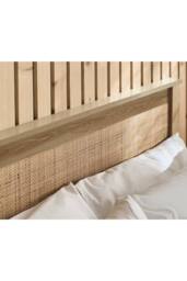 Julian Bowen Padstow Rattan Effect Ottoman Storage Bed in Natural - Size: Double - thumbnail 7