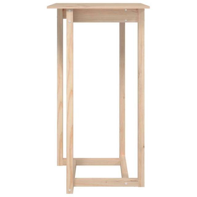 Berkfield Home Beautiful Bar Table 60x60x110 cm Solid Wood Pine in Natural - Size: 60 x 60 x 110 cm - image 1