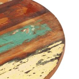 Berkfield Home Round Table Top 50 cm 15-16 mm Solid Reclaimed Wood - thumbnail 4