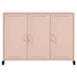 Berkfield Home Sideboard Pink 100.5x39x72 cm Steel - thumbnail 6