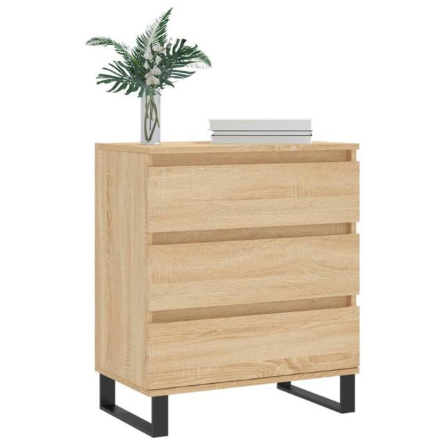Berkfield Home Sideboard Sonoma Oak 60x35x70 cm Engineered Wood in Light Tan - Size: 60 x 35 x 70 cm - image 1