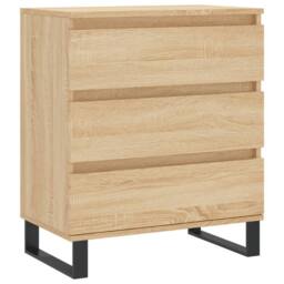 Berkfield Home Sideboard Sonoma Oak 60x35x70 cm Engineered Wood in Light Tan - Size: 60 x 35 x 70 cm - thumbnail 3