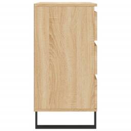 Berkfield Home Sideboard Sonoma Oak 60x35x70 cm Engineered Wood in Light Tan - Size: 60 x 35 x 70 cm - thumbnail 7