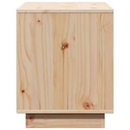 Berkfield Home TV Cabinet 74x35x44 cm Solid Wood Pine in Light Brown - Size: 74 x 35 x 44 cm - thumbnail 6