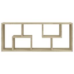Berkfield Home Wall Shelf Sonoma Oak 36x16x90 cm Engineered Wood in Light Tan - Size: 36 x 16 x 90 cm - thumbnail 6