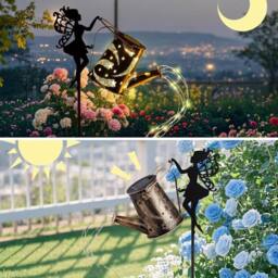 KORVIXA Solar Watering Can 90 LED String Light in Brown - Size: 0.6m2 - thumbnail 4