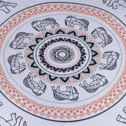 Smart Living Printed Reversible Polycotton Tribal Elephant Duvet Cover With Pillowcases in Burnt Orange - Size: Double - thumbnail 6