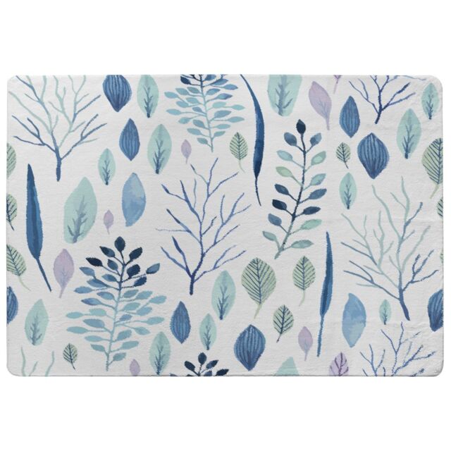 Benjamin Tate Design Winter Branches & Leaves Rug in Natural - Size: Large - image 1