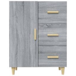 Berkfield Home Sideboard Grey Sonoma 69.5x34x90 cm Engineered Wood - thumbnail 5