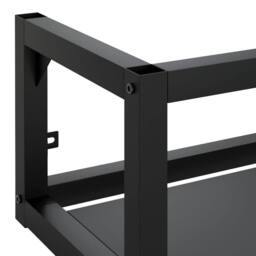 Berkfield Home Wall-mounted Bathroom Washbasin Frame Black 79x38x31 cm Iron - Size: 79 x 38 x 31 cm - thumbnail 6