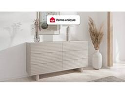 Vente-unique 6-Drawer Chest Of Drawers - MDF - Beige - LUDIMA - thumbnail 4