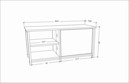Decorotika Muskegon TV Stand TV Unit for TV's up to 63 inch in Dark Grey - thumbnail 6