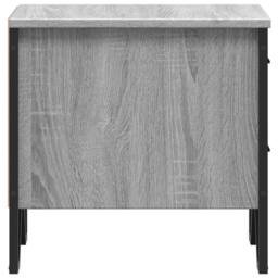 Berkfield Home Bedside Cabinets 2 pcs Grey Sonoma 40x41x40 cm Engineered Wood - Size: 40 x 41 x 40 cm - thumbnail 7