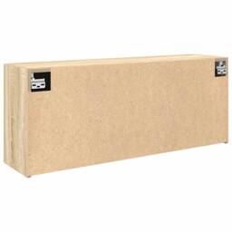 Berkfield Home Bathroom Wall Cabinet Sonoma Oak 100x25x40 cm Engineered Wood in Light Tan - Size: 100 x 25 x 40 cm - thumbnail 8