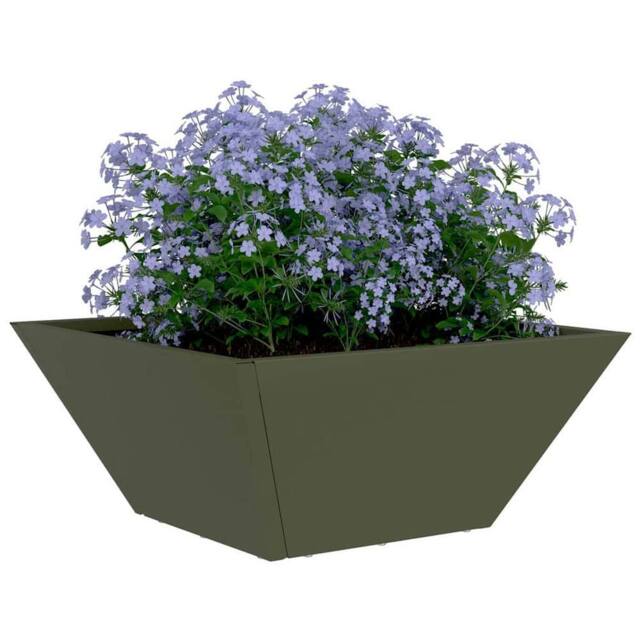 Berkfield Home Gorgeous 5 pcs Olive green 35 x 35 x 15 cm Steel - image 1