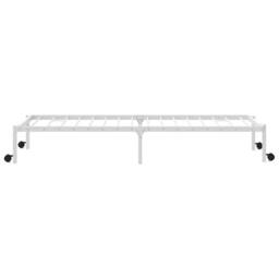 Berkfield Home Bed Frame without Mattress Foldable White 107x203 cm Steel - thumbnail 7