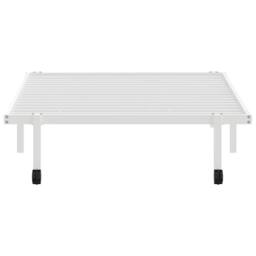 Berkfield Home Bed Frame without Mattress Foldable White 107x203 cm Steel - thumbnail 6