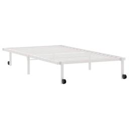 Berkfield Home Bed Frame without Mattress Foldable White 107x203 cm Steel - thumbnail 8