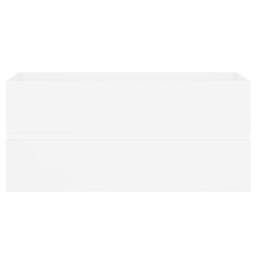 Berkfield Home Sink Cabinet with Built-in Basin White Engineered Wood - thumbnail 9