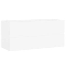 Berkfield Home Sink Cabinet with Built-in Basin White Engineered Wood - thumbnail 8
