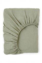 Martex Touch of Linen Fitted Sheet in Pale Green - Size: King Fitted - thumbnail 3
