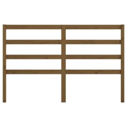 Berkfield Home Bed Headboard Honey Brown 156x4x100 cm Solid Wood Pine - Size: 156 x 4 x 100 cm - thumbnail 4