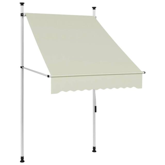 Berkfield Home Manual Retractable Awning 100 cm Cream in Beige - image 1
