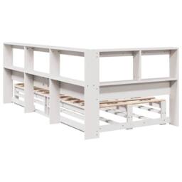 Berkfield Home Decorative Bookcase Bed without Mattress White 90x200cm Solid Woo - Size: 90x200 cm - thumbnail 7