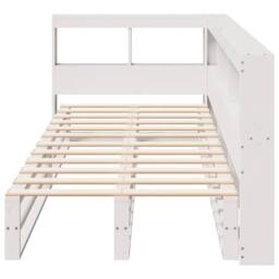 Berkfield Home Decorative Bookcase Bed without Mattress White 90x200cm Solid Woo - Size: 90x200 cm - thumbnail 5