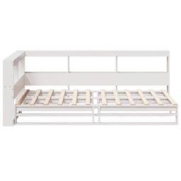 Berkfield Home Decorative Bookcase Bed without Mattress White 90x200cm Solid Woo - Size: 90x200 cm - thumbnail 6