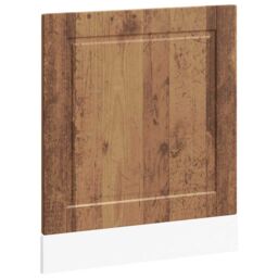 Berkfield Home Dishwasher Panel Porto Old Wood 60x1.5x67 cm Engineered Wood in Brown - thumbnail 2