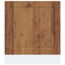 Berkfield Home Dishwasher Panel Porto Old Wood 60x1.5x67 cm Engineered Wood in Brown - thumbnail 4