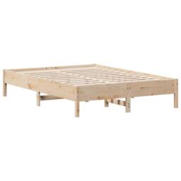 Berkfield Home Bed Frame without Mattress 140x200 cm Solid Wood Pine in Natural - thumbnail 6