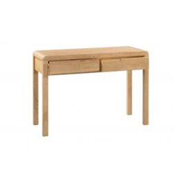 Ashfield Oak Curve 2 Drawers Dressing Table & Stool in Light Oak - thumbnail 3