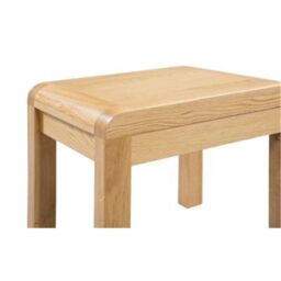 Ashfield Oak Curve 2 Drawers Dressing Table & Stool in Light Oak - thumbnail 4