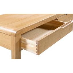 Ashfield Oak Curve 2 Drawers Dressing Table & Stool in Light Oak - thumbnail 5