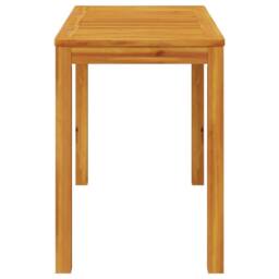 Berkfield Home Garden Dining Table 110x55x75 cm Solid Wood Acacia in Brown - Size: 110 x 55 x 75 cm - thumbnail 5