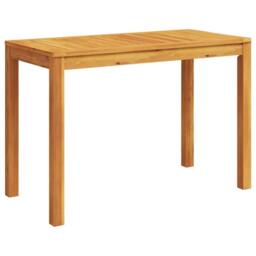 Berkfield Home Garden Dining Table 110x55x75 cm Solid Wood Acacia in Brown - Size: 110 x 55 x 75 cm - thumbnail 6