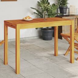 Berkfield Home Garden Dining Table 110x55x75 cm Solid Wood Acacia in Brown - Size: 110 x 55 x 75 cm - thumbnail 1