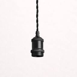 CGC Lighting Lacey Twisted 1.5m Adjustable Ceiling Cable Pendant Rose in Black - thumbnail 3