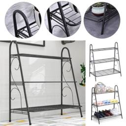 Havendro 3-Tier Metal Ladder Plant Stand in Black - thumbnail 3